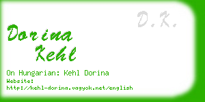 dorina kehl business card